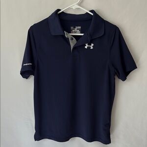 Under Armour youth heat gear Navy Polo Shirt